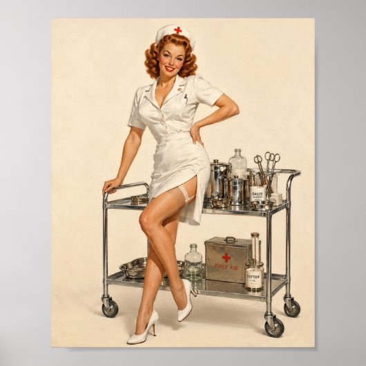 Sally Monroe At Work Pin-Up Poster (Vorne)