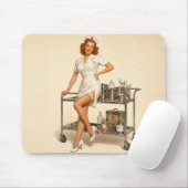 Sally Monroe - Bei der Arbeit Mousepad (Mit Mouse)