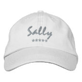 Sally Name Bestickte Baseballkappe (Vorderseite)