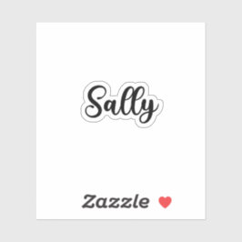Sally Name - Handgeschriebene Kalligrafie Aufkleber