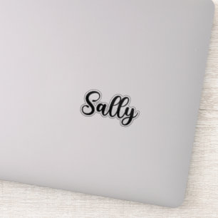 Sally Name - Handgeschriebene Kalligrafie Aufkleber