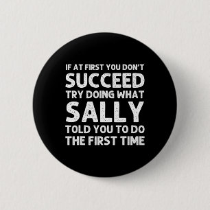 Sally Name Personalisiert Birthday Funny Christmas Button