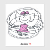 Sally Playing Jump Rope Aufkleber (Blatt)