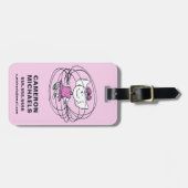 Sally Playing Jump Rope Gepäckanhänger (Vorderseite horizontal)