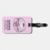 Sally Playing Jump Rope Gepäckanhänger (Rückseite horizontal)