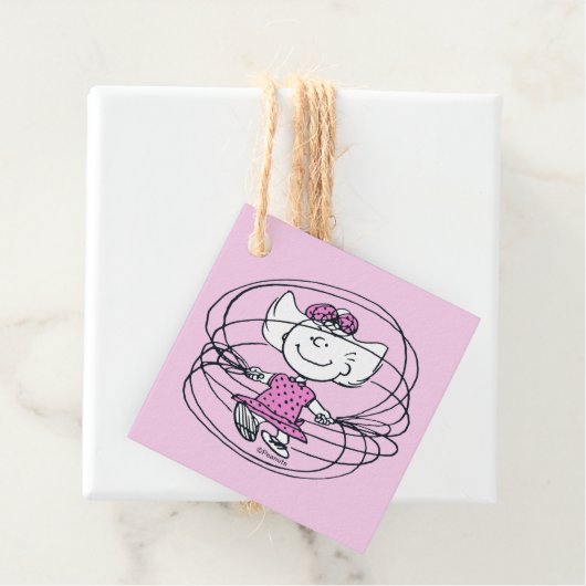 Sally Playing Jump Rope Geschenkanhänger (Beispiel)