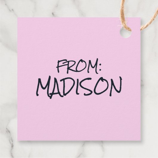 Sally Playing Jump Rope Geschenkanhänger (Rückseite)