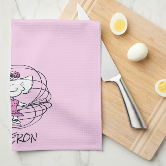 Sally Playing Jump Rope Geschirrtuch (Viertel Falte)