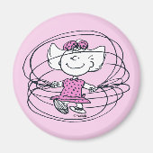 Sally Playing Jump Rope Magnet (Vorne)