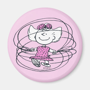 Sally Playing Jump Rope Magnet