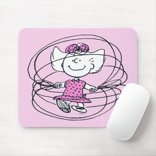 Sally Playing Jump Rope Mousepad (Mit Mouse)
