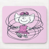 Sally Playing Jump Rope Mousepad (Vorne)