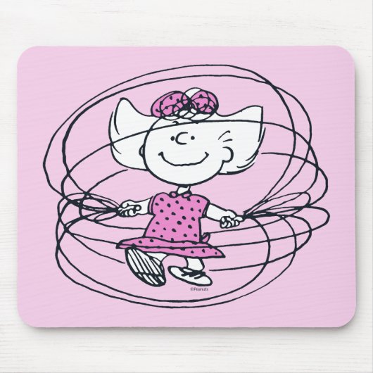 Sally Playing Jump Rope Mousepad (Vorne)