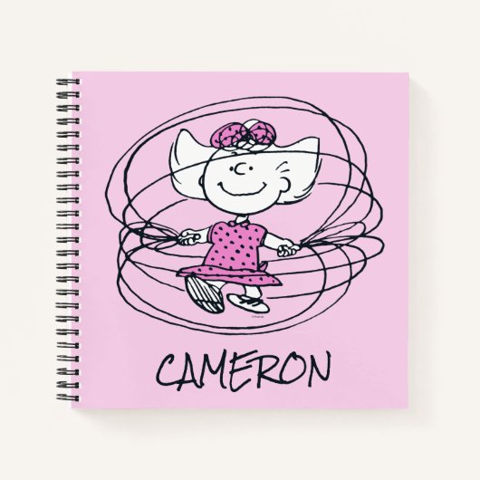 Sally Playing Jump Rope Notizblock (Vorderseite)