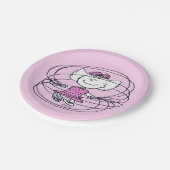 Sally Playing Jump Rope Pappteller (Schrägansicht)