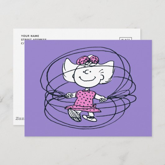 Sally Playing Jump Rope Postkarte (Vorne/Hinten)