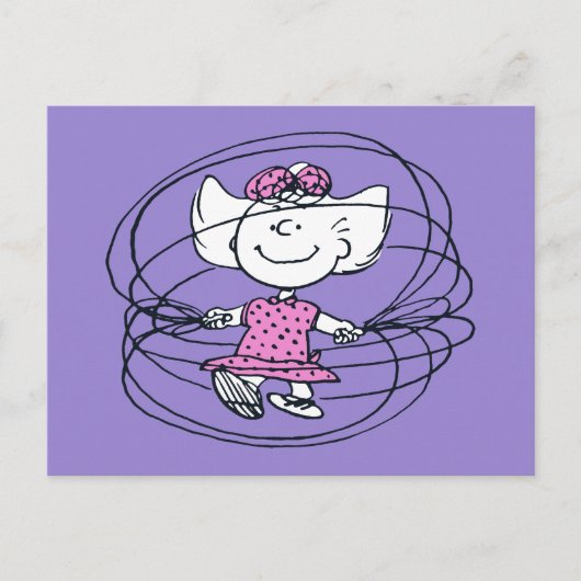 Sally Playing Jump Rope Postkarte (Vorderseite)
