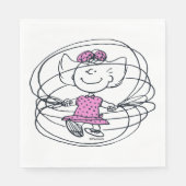 Sally Playing Jump Rope Serviette (Vorderseite)
