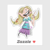 Sally Ranchingson Sticker (Blatt)