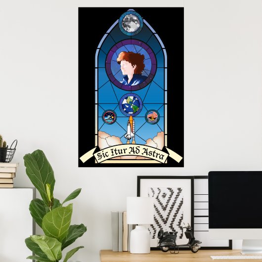 Sally Ride Memorial Poster (Heimbüro)