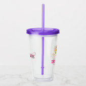 Sally Thinking of Blume Acryltrinkbecher (Rechts)