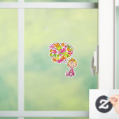 Sally Thinking of Blume Fensteraufkleber (Zuhause)