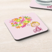 Sally Thinking of Blume Getränkeuntersetzer (Linke Seite)