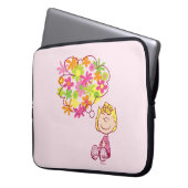 Sally Thinking of Blume Laptopschutzhülle (Vorderseite Links)