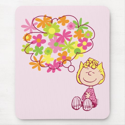 Sally Thinking of Blume Mousepad (Vorne)