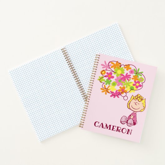 Sally Thinking of Blume Notizblock (Innenseite)