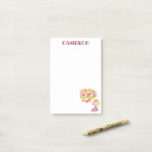 Sally Thinking of Blume Post-it Klebezettel (Auf Schreibtisch)