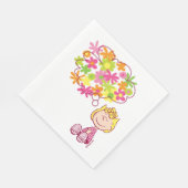 Sally Thinking of Blume Serviette (Ecke)