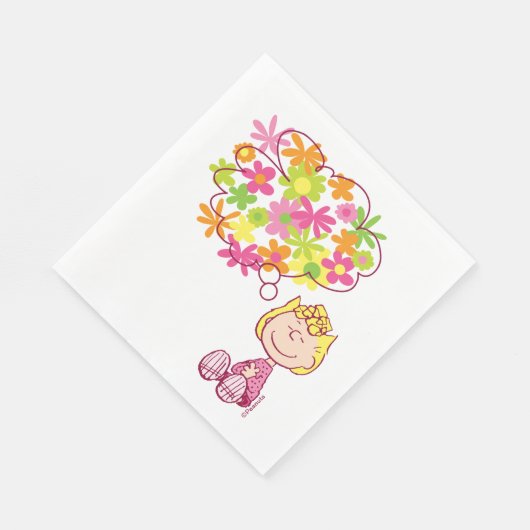 Sally Thinking of Blume Serviette (Ecke)