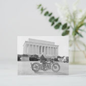 Sally und ihr Harley Postkarte (Stehend Vorderseite)