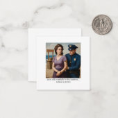 Sally verkauft Muscheln direkt am Meer Mitteilungskarte (Vorderseite/Rückseite Beispiel)