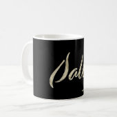 Sally white gold Handwriting Tasse Kaffeetasse (Vorderseite Links)