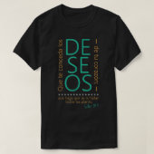 Salmo 204 Christliches Zitat Spaniens T-Shirt (Design vorne)