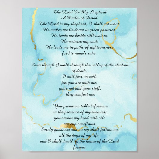Salmo 23 citas bíblicas poster (Vorne)