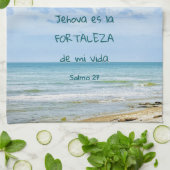 Salmo 27 Jehova Luz Salvación Verso Bíblico Geschirrtuch (Gefaltet)