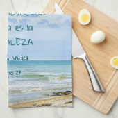 Salmo 27 Jehova Luz Salvación Verso Bíblico Geschirrtuch (Viertel Falte)