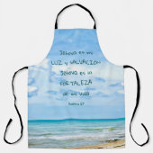 Salmo 27 Jehova Luz Salvación Verso Bíblico Schürze (Vorderseite)