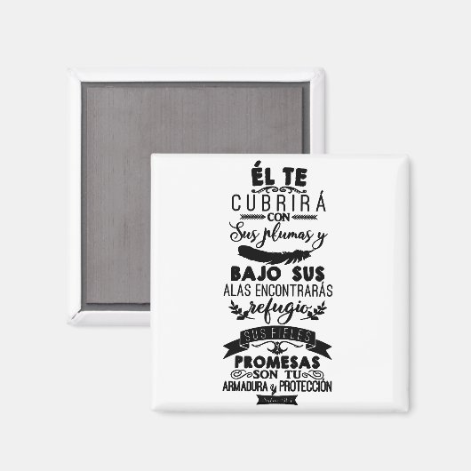 Salmo 91 - das römisch-katholische magnet (Vorderseite/Rückseite)