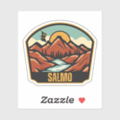 Salmo, British Columbia Aufkleber (Blatt)