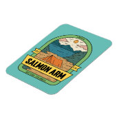 Salmon Arm British Columbia Canada Souvenir Magnet (Linke Seite)
