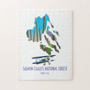 Salmon-Challis National Forest Karte Puzzle