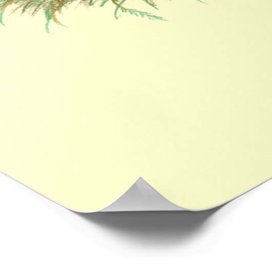 Salmon Faverolle Hen Poster (Ecke)