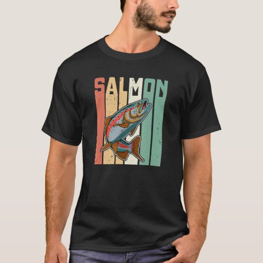 Salmon Fish Fishing Holidays Scandinavia Norway T-Shirt (Vorderseite)
