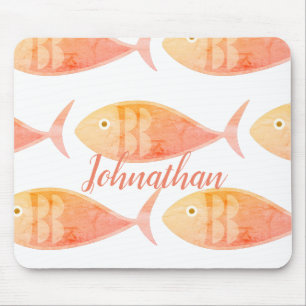 Salmon Fish Group Mouse Pad Mousepad