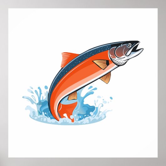 Salmon fish poster (Vorne)