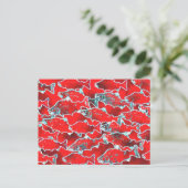 SALMON FISH REDS POSTKARTE (Stehend Vorderseite)